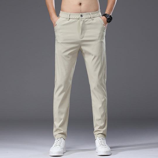 Herren modische und bequeme Chino-Hose mit elastischem Bund R&B
