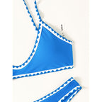 Damen Bikini-Set mit raffiniertem geometrischem Schnitt und verstellbaren Trägern R&B
