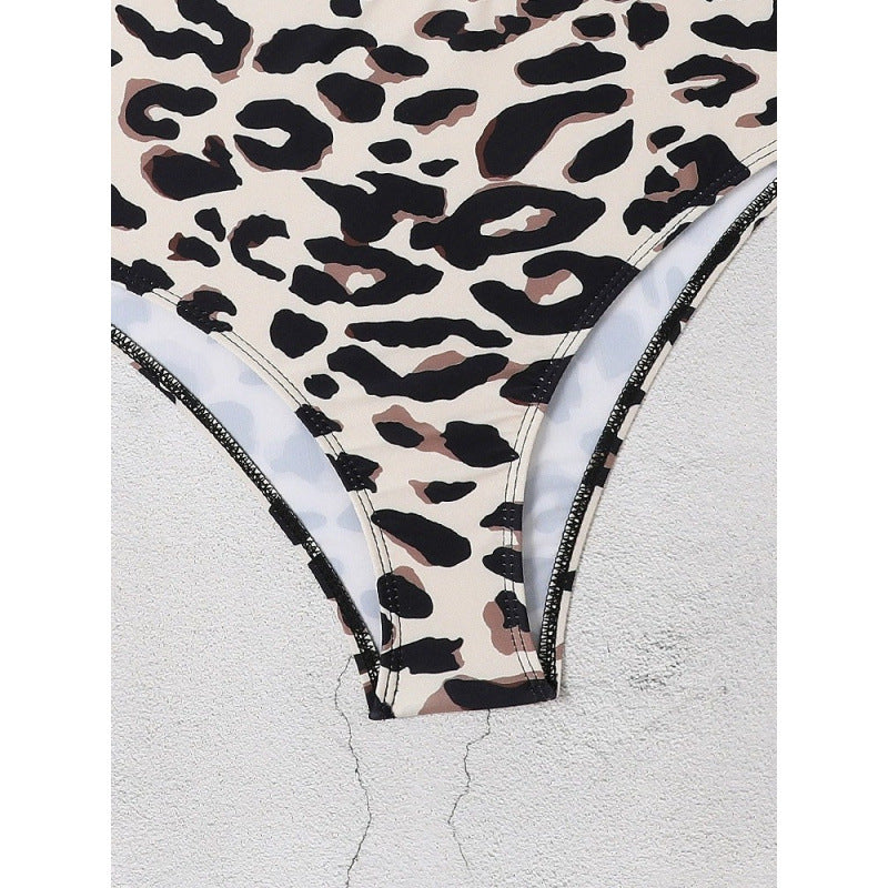 Damen Bikini-Set mit modischem Cropped-Oberteil und hoch geschnittenem Unterteil R&B