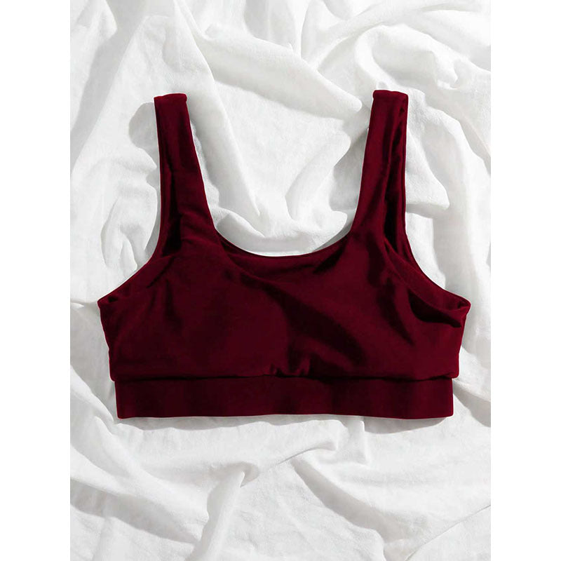Damen Sportlicher Crop-Top BH R&B