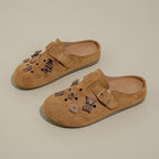 Damen Clogs mit niedlichem Tiermotiv und verstellbarem Riemen R&B