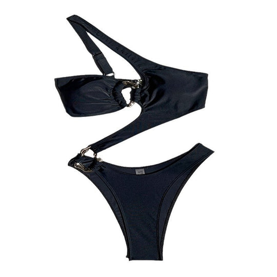 Damen Sportlicher Bikini mit asymmetrischem Design R&B