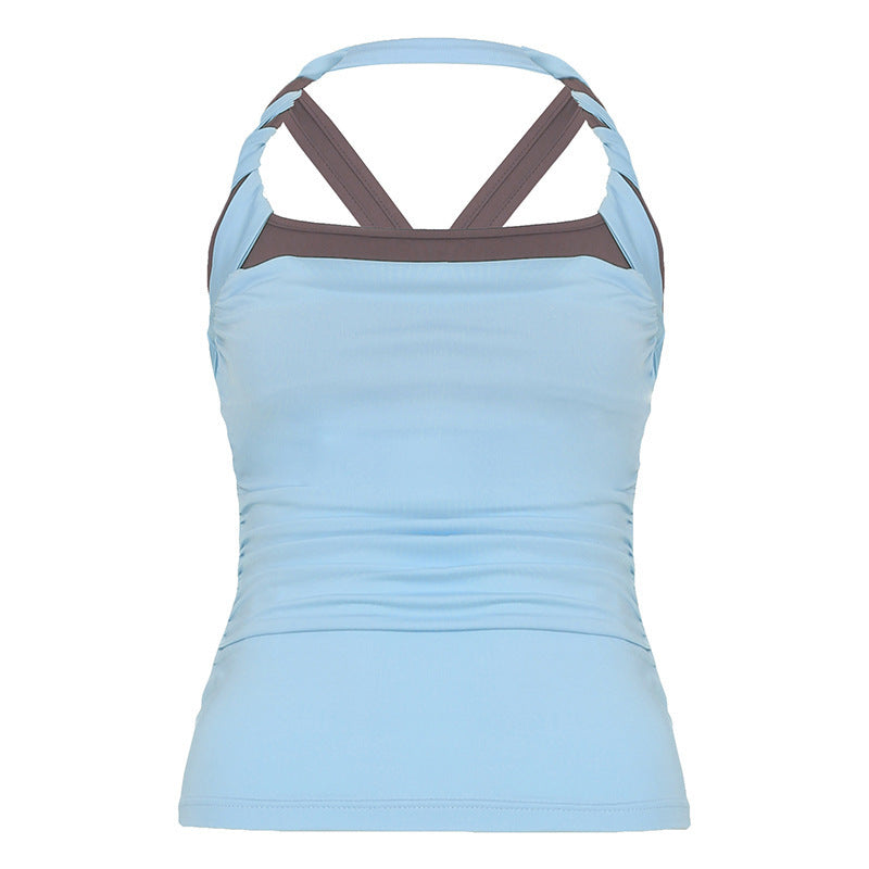 Damen Sportliches Tanktop mit modischem Trägerdesign und figurformendem Schnitt R&B