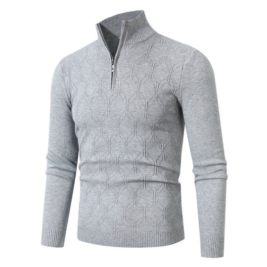 Herren Strickpullover mit modernem Strukturmuster R&B
