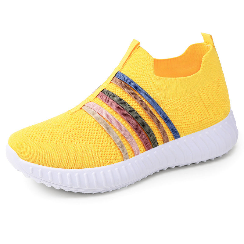 Damen Bequeme Sportliche Slip-On Sneakers mit atmungsaktivem Obermaterial R&B