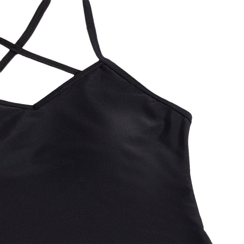 Damen Einteiler Badeanzug mit elegantem Wickelrock