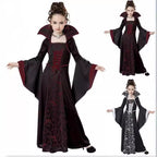 Mädchen Halloween Kostüm im Vampir-Stil mit bunten Akzenten R&B