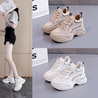 Damen Modische Sneakers mit dicker Plattform und atmungsaktiver Oberseite R&B