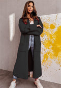 Damen Langer Strickcardigan mit praktischen Taschen und lässigem Schnitt R&B