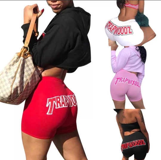 Damen Bandeau-Top und Radlerhosen Set R&B