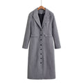 Damen eleganter Bouclé-Mantel R&B