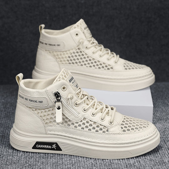 Damen Sportliche High-Top Sneakers mit atmungsaktivem Obermaterial und robustem Profil R&B