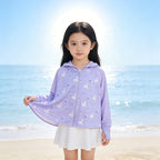 Unisex nan UV-Schutz Kapuzen-Cape für Kinder mit asymmetrischem A-Linien-Schnitt und Hasenprint  R&B