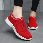 Damen Bequeme Slip-On Sneakers mit atmungsaktivem Obermaterial