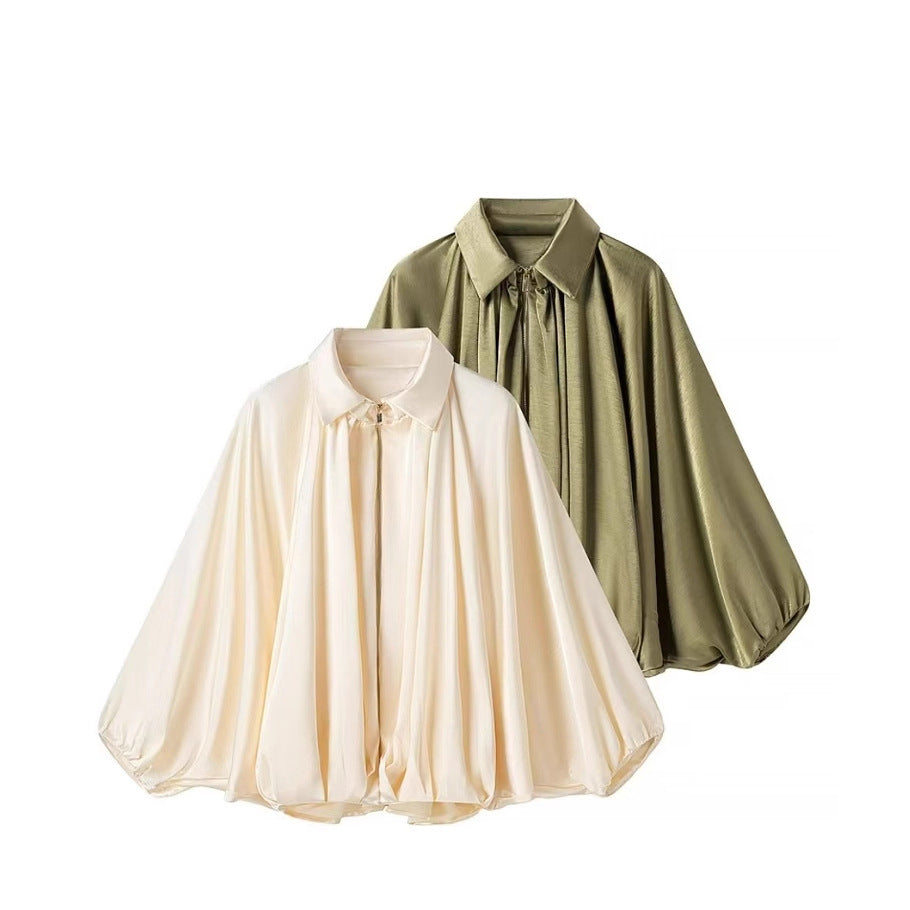 Damen fließende Bluse mit Anlassgarnitur R&B
