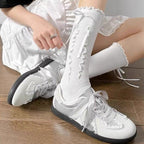 Damen Sneaker mit dekorativer Spitzenapplikation R&B