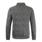 Herren wattierte Bomberjacke mit modernem Karomuster im Inneren R&B
