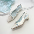 Damen Slingback-Pumps mit elegantem Schleifendetail und geschmackvoller Verzierung