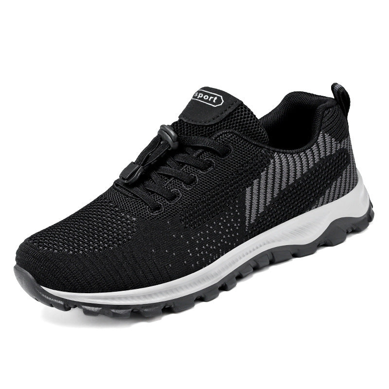 Damen Sportliche Laufschuhe mit atmungsaktivem Strickdesign und flexibler Sohle R&B