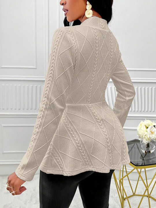 Damen elegante Blazerjacke mit strukturiertem Design und taillierter Silhouette R&B
