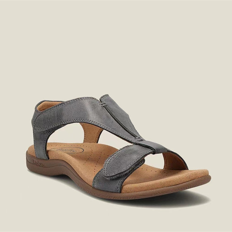 Damen Komfortable Riemchensandalen mit verstellbarem Schnallenverschluss R&B