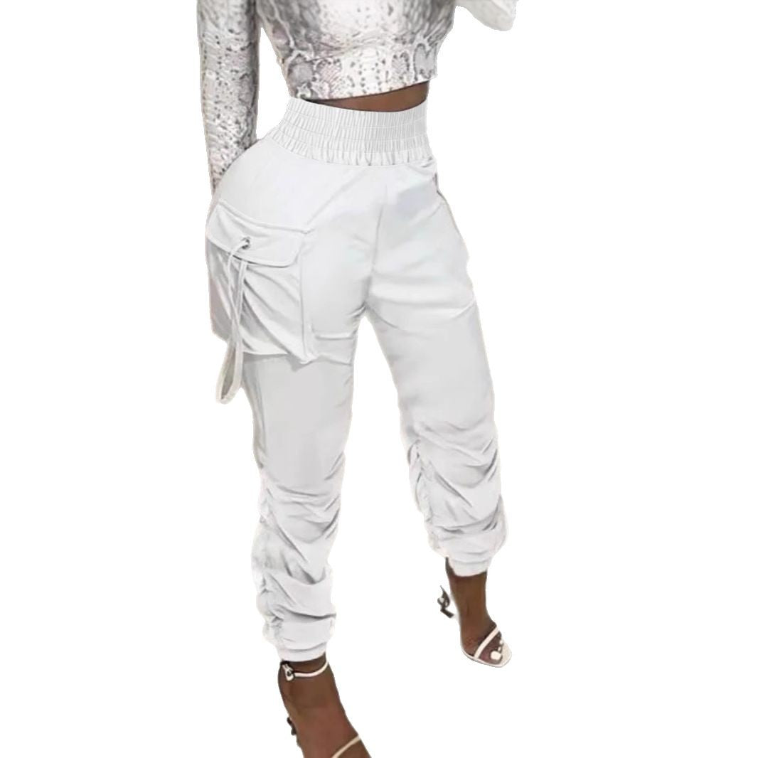 Damen Cargo-Hose mit Raffung und praktischen Taschen R&B