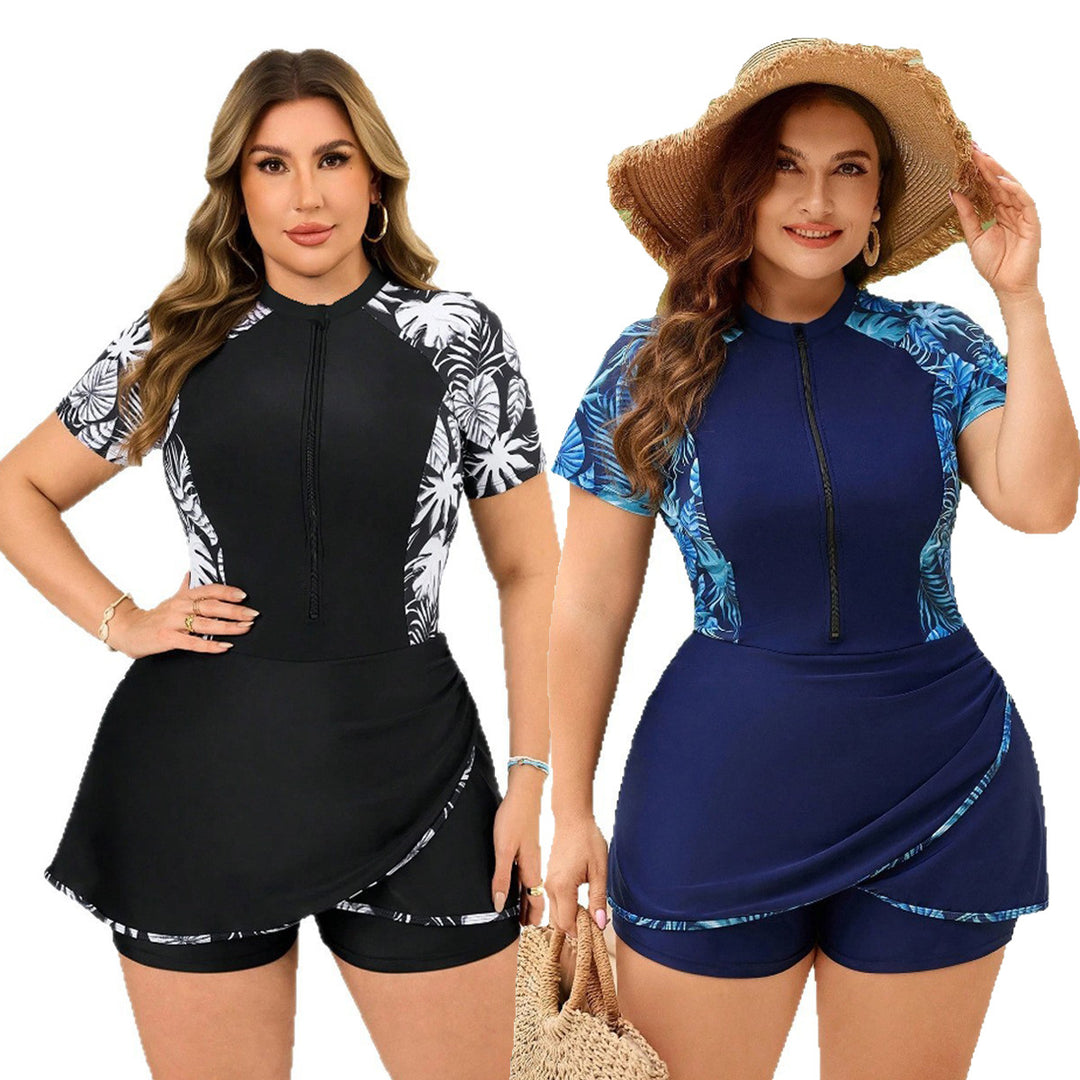 Damen modischer Schwimmanzug mit kurzem Rock R&B