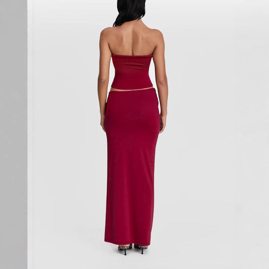 Damen Wickeloberteil mit Knotendetails und figurbetontem Design R&B