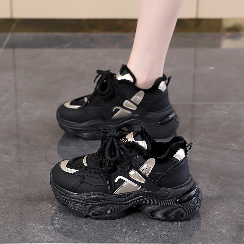 Damen Chunky Sneakers mit atmungsaktivem Obermaterial und stylishen Akzenten R&B
