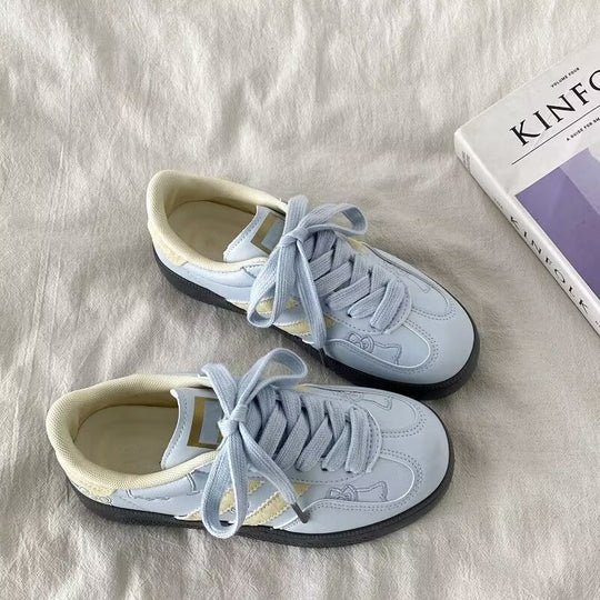 Damen Freizeit Sneakers mit bunten Applikationen und rutschfester Sohle R&B