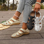 Damen Atmungsaktive Riemensandalen mit verstellbarem Klettverschluss R&B