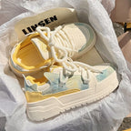 Damen Komfortable Chunky Sneakers mit atmungsaktivem Obermaterial und weicher Dämpfung R&B