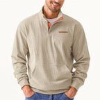 Herren Hochwertiger Pullover mit halbem Reißverschluss und komfortabler Passform R&B