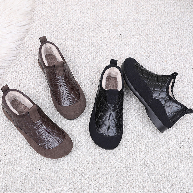Damen Bequeme und isolierende Hausschuhe mit rutschfester Sohle R&B