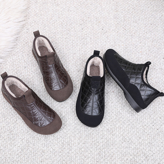 Damen Bequeme und isolierende Hausschuhe mit rutschfester Sohle R&B
