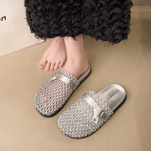 Damen moderne Slipper mit innovativem Waben-Design R&B