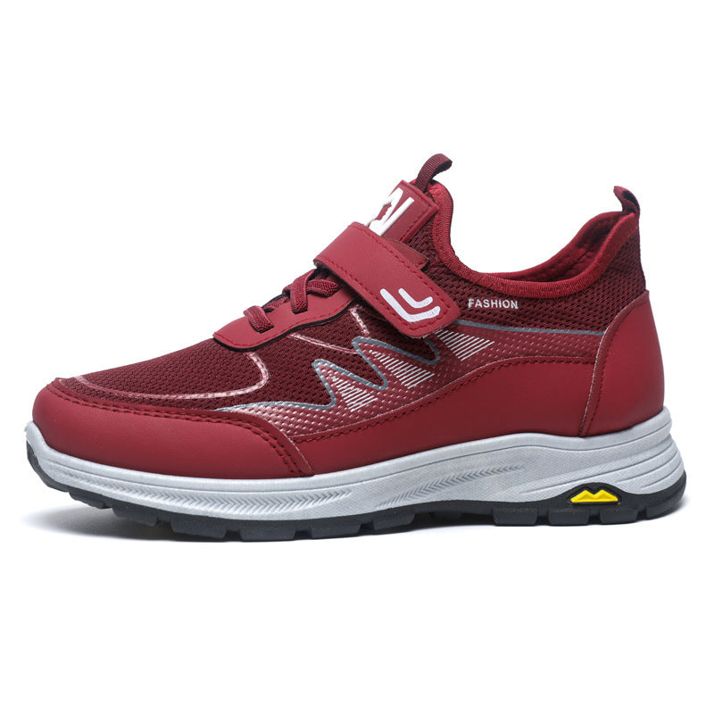 Damen Sportliche Sneakers mit Klettverschluss und rutschfester Laufsohle R&B
