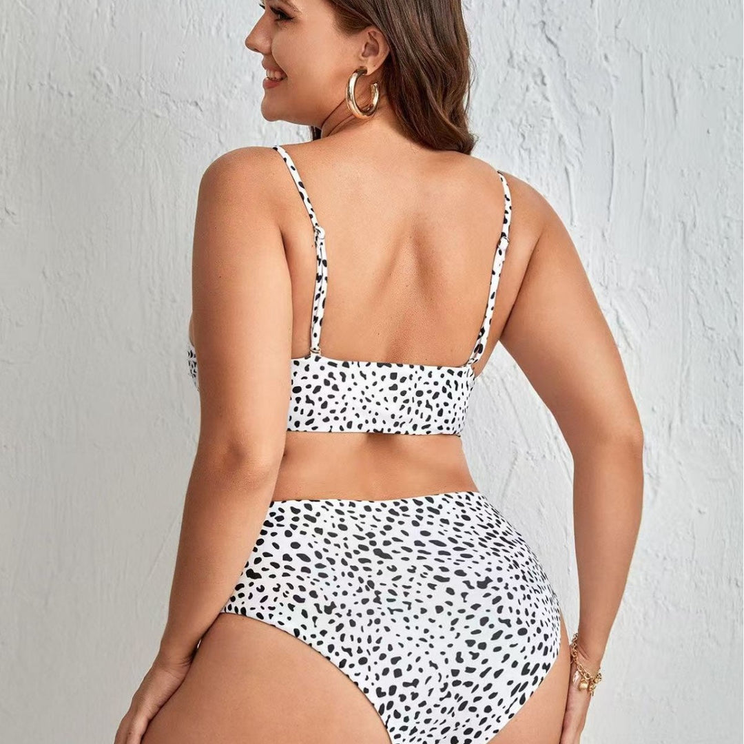 Damen High-Waist Bikini-Set mit eleganten Design-Details R&B