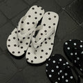 Damen trendige Zehentrenner-Sandalen mit Polka-Dots-Dekor R&B