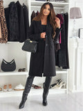 Damen Elegante, schicke Langjacke mit Taschen R&B