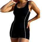 Damen Sportlicher Schwimmanzug mit integriertem Shorts