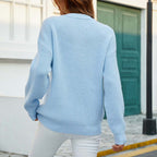 R&B | Einfarbiger Strickpullover Mit Feinem Strick