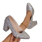 Damen Glitzernde High-Heel Pumps R&B