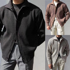 Herren Strukturierte Button-Down-Jacke R&B