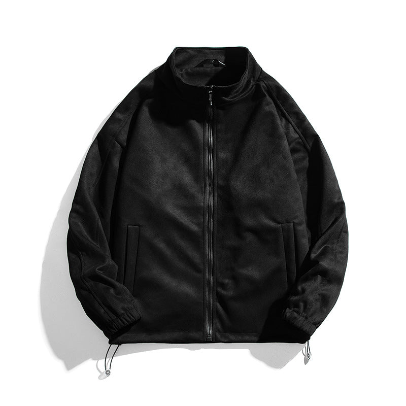 Damen sportliche Fleece-Jacke mit hohem Kragen und seitlichen Reißverschlusstaschen R&B