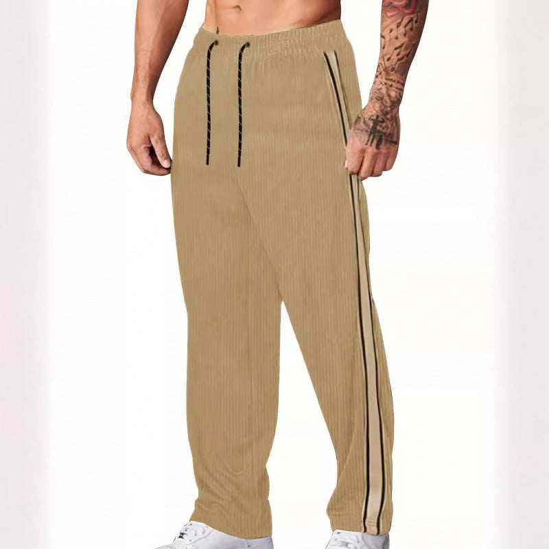 Herren Sportliche Freizeithose mit seitlichen Streifen R&B