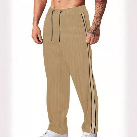 Herren Sportliche Freizeithose mit seitlichen Streifen R&B