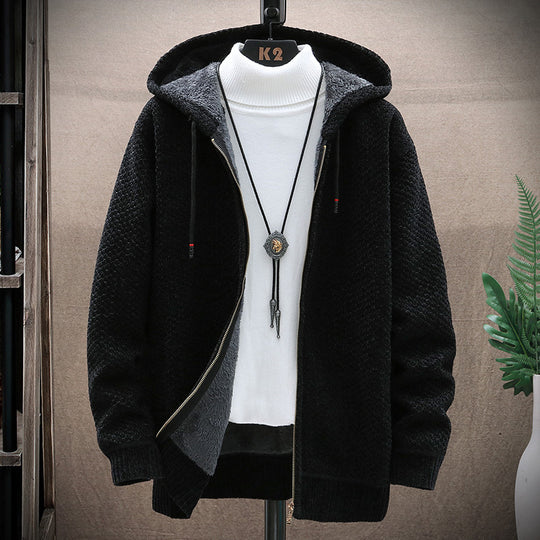 Damen gemütliche Kapuzenjacke mit weichem Innenfutter und innovativem Schnitt R&B