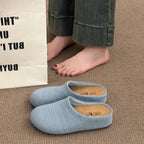 Damen bequeme Slipper aus atmungsaktivem Textilmaterial R&B