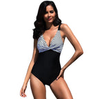 Damen Eleganter Bademode-Einteiler mit innovativem Knoten-Design R&B